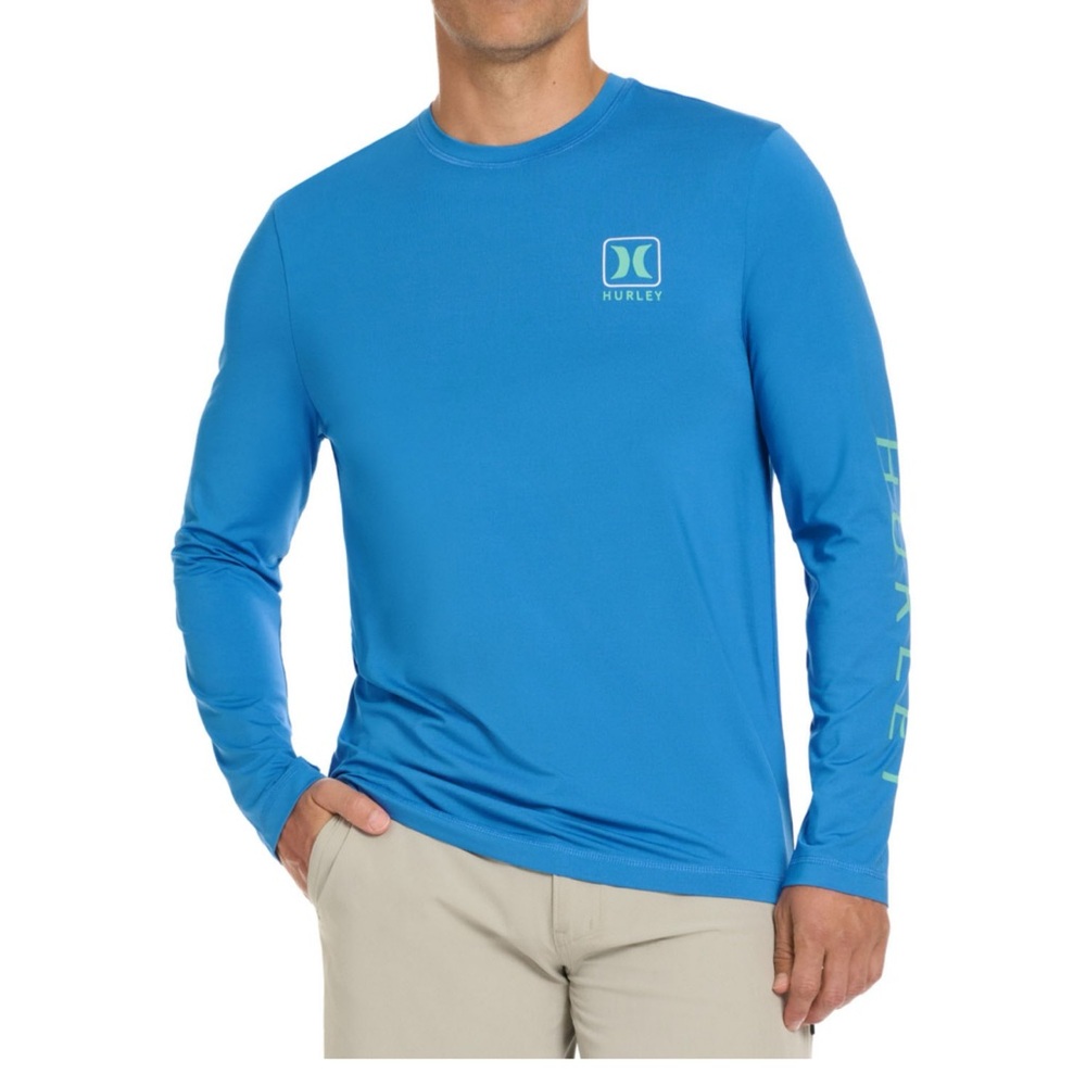 Men’s rash guard new, no Tag Hurley Blue Shirts